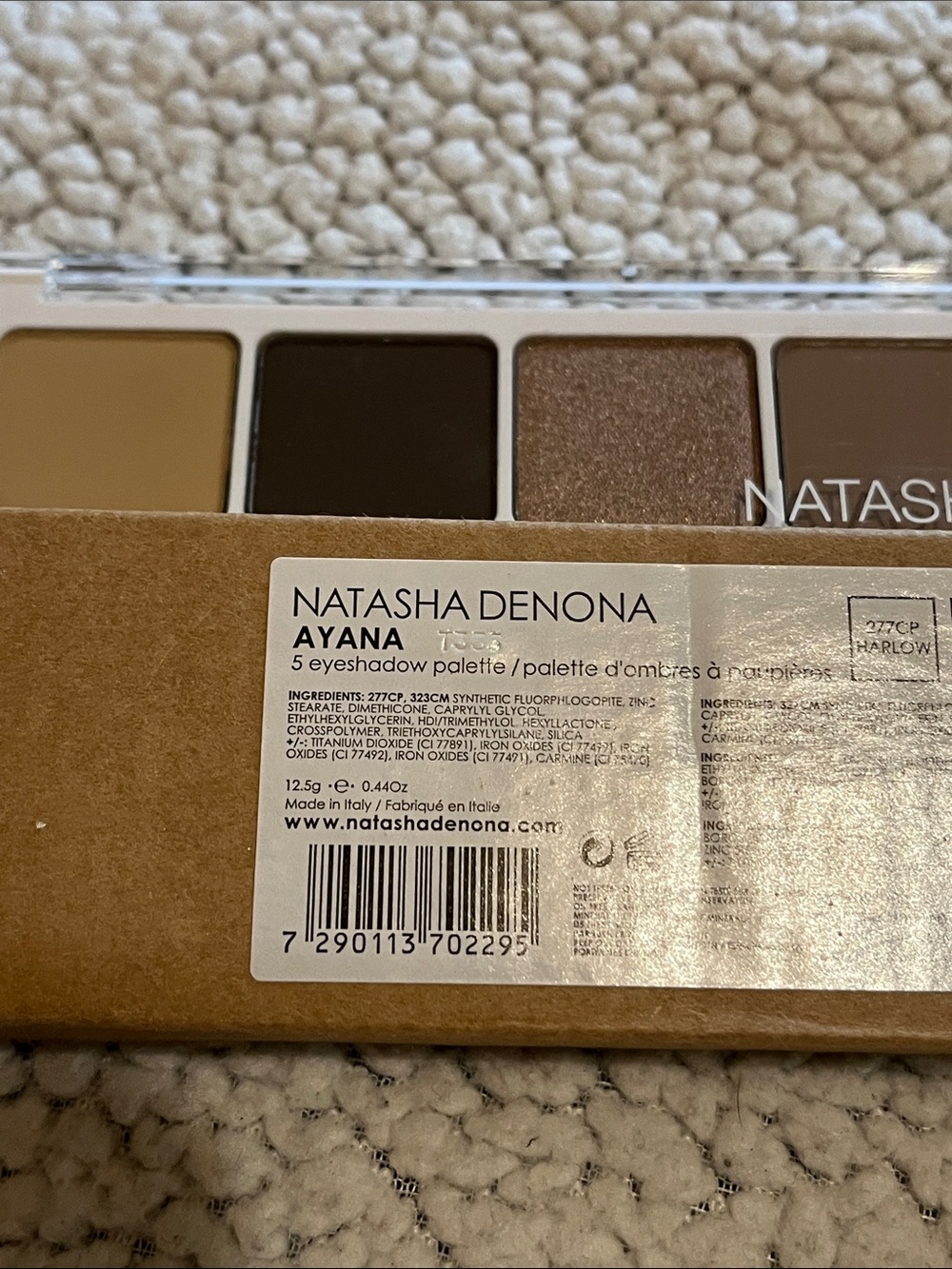 Natasha Denona Brown & Gold Mini Eyeshadow Palette - Warm Neutral Shades - Picture 2 of 4